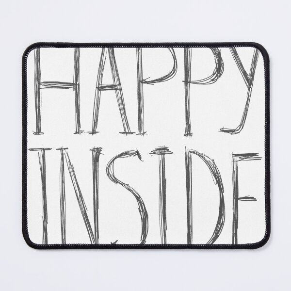 Item preview, Happy Inside - Aesthetic Hand Lettering Quote designed and sold by ArtbyLanaN.