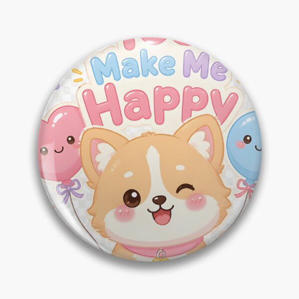 Item preview, You Make Me Happy — Cute Kawaii Corgi Puppy Art designed and sold by Luna-Flow.