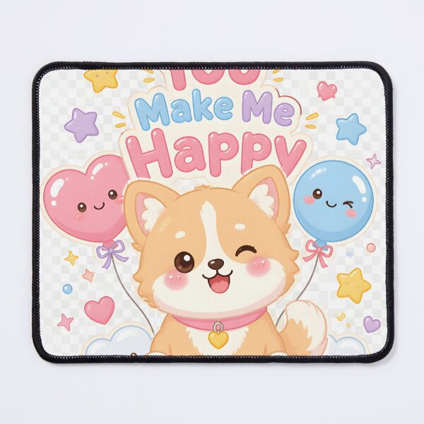 Item preview, You Make Me Happy — Cute Kawaii Corgi Puppy Art designed and sold by Luna-Flow.