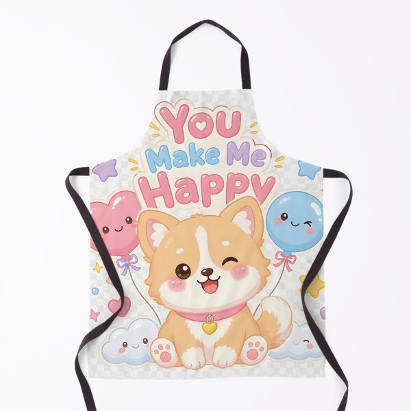 Item preview, You Make Me Happy — Cute Kawaii Corgi Puppy Art designed and sold by Luna-Flow.