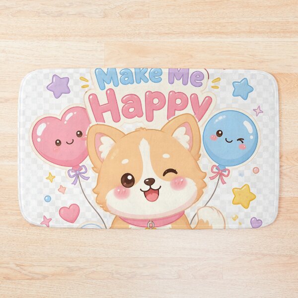 Item preview, You Make Me Happy — Cute Kawaii Corgi Puppy Art designed and sold by Luna-Flow.
