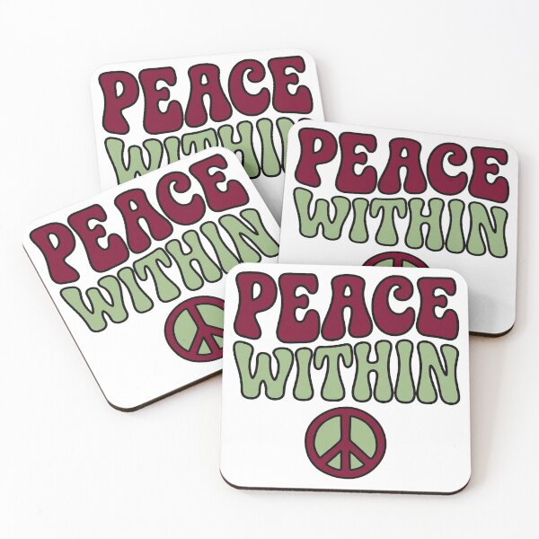 Item preview, Peace Within — Retro Groovy Mindfulness designed and sold by PlushFutura.