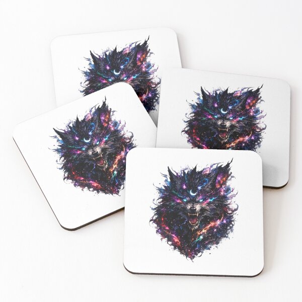 Item preview, Celestial Cosmic Wolf Beast Streetwear Art designed and sold by DREAMBURN™.