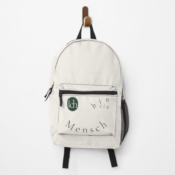 Item preview, I am a human being. Typography: forest green linen. Winking smiley. designed and sold by EmotionsOK.