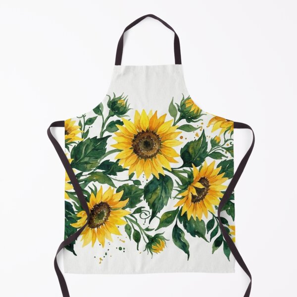 Item preview, Sunflower Watercolor Garden Arrangement designed and sold by Owcomm.