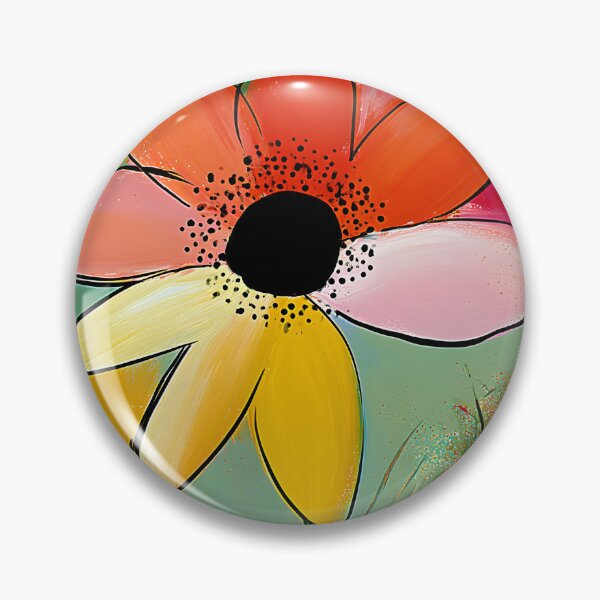 Item preview, Garden of Radiant Color - Blooming Flowers Alive with Bold Reds Yellows and Greens designed and sold by OlfactoART Studio.