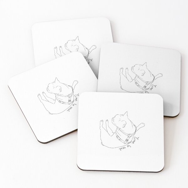 Item preview, French Bulldog Line Art - Time to Rest - Cute Dog Design designed and sold by Hikari-Suigetsu.
