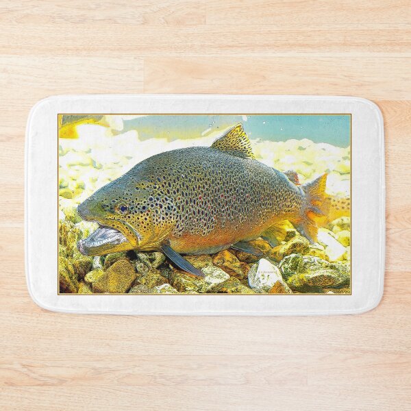 Item preview, Brown Trout in a Mountain Stream, Digital Illustration designed and sold by AMacGPhilly.