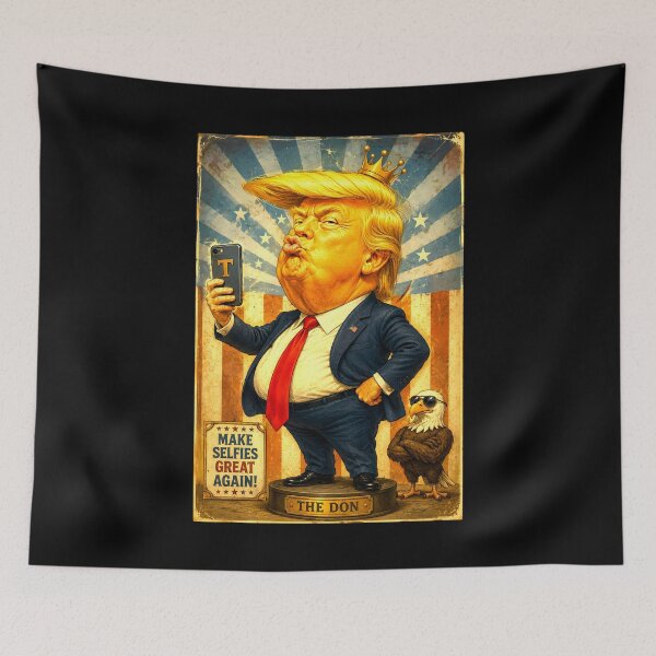 Item preview, Trump Meme King - Make Selfies Great Again Funny Political Satire designed and sold by Doodle-Bloom.