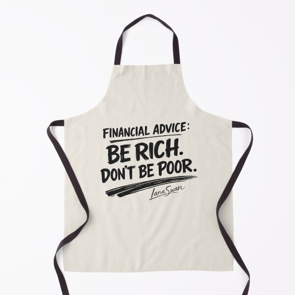 Item preview, BE RICH DON’T BE POOR | Dry Humor Typography | Cream Quote Design designed and sold by BlueberrySwan.