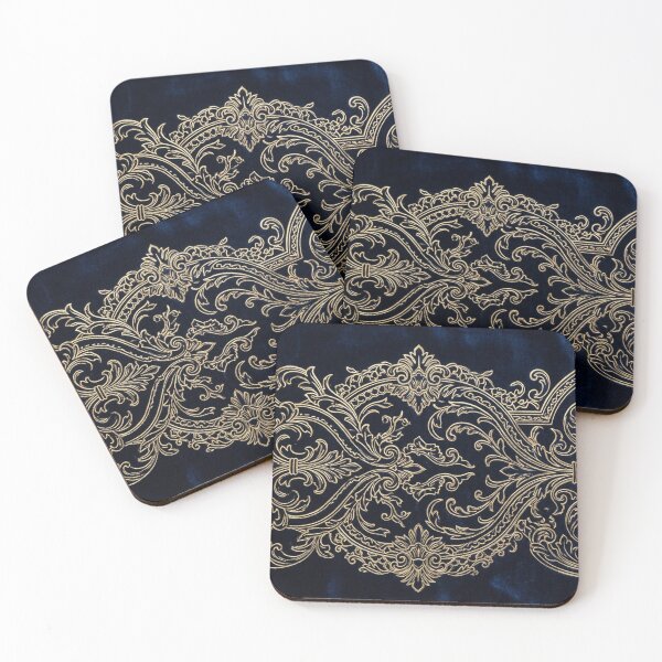 Item preview, Elegant Gold Filigree on Velvet designed and sold by Owcomm.