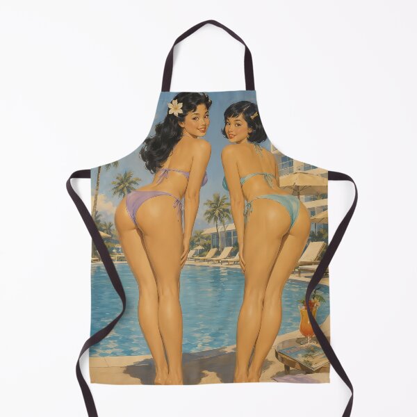 Item preview, Vintage Pinup Pool Party Girls – Retro Bikini Babes Summer Aesthetic designed and sold by Cosplayvintage.