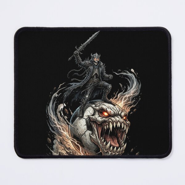 Item preview, Evil Soccer Monster Skeleton Dark Fantasy Art designed and sold by M.Store.