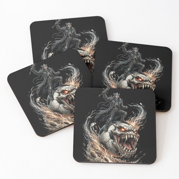 Item preview, Evil Soccer Monster Skeleton Dark Fantasy Art designed and sold by M.Store.
