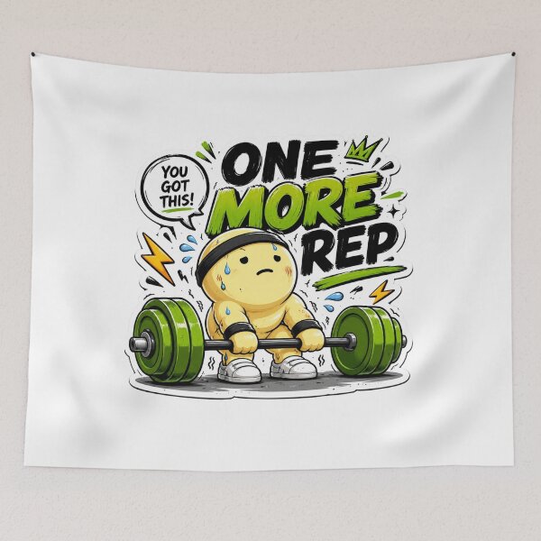 Item preview, One More Rep Cute Gym Motivation designed and sold by Digistore1221.
