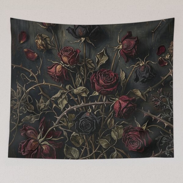 Item preview, Dark Romantic Gothic Roses with Thorns designed and sold by Owcomm.