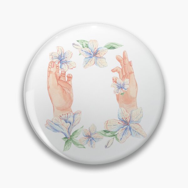 Item preview, women's hands with azaleas designed and sold by Lubakeep-art.