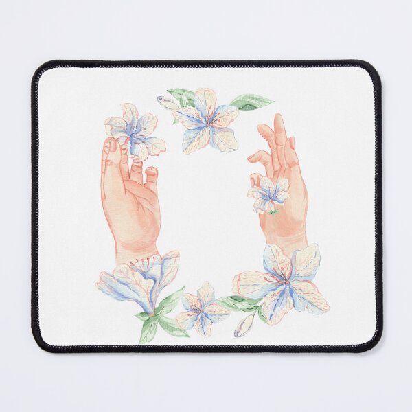 Item preview, women's hands with azaleas designed and sold by Lubakeep-art.