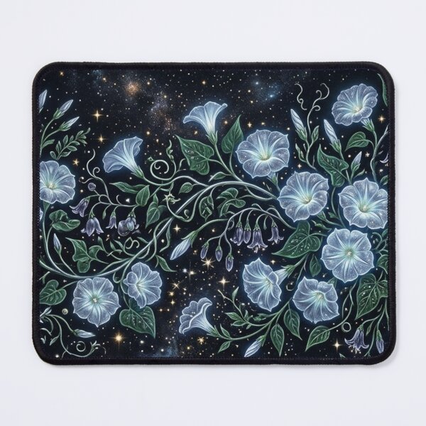Item preview, Celestial Moonflowers in the Starry Night designed and sold by Owcomm.