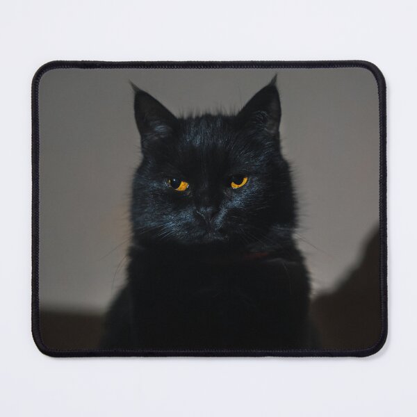 Item preview, Black Cat Silhouette with Golden Eyes designed and sold by EllenNortt.