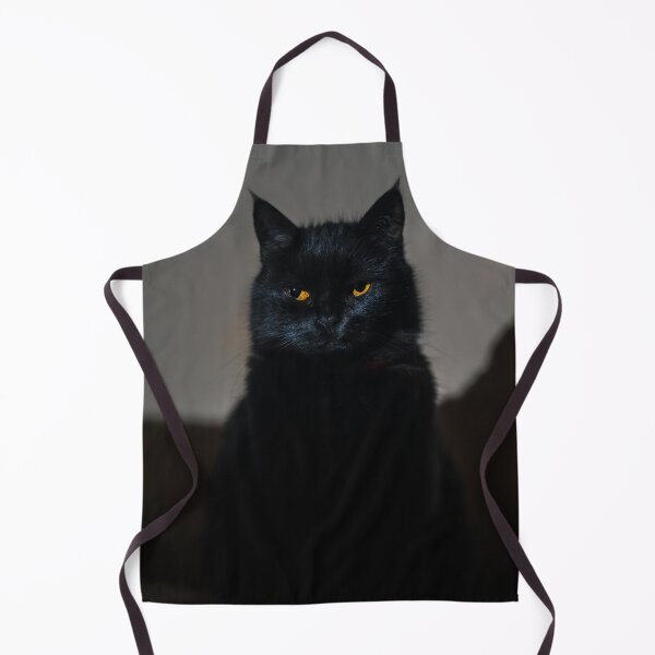 Item preview, Black Cat Silhouette with Golden Eyes designed and sold by EllenNortt.