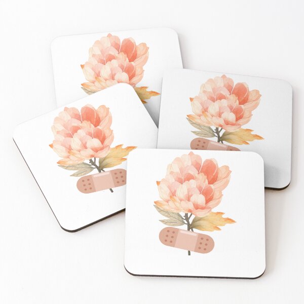 Item preview, Healing Bloom - Watercolor Flower with Bandage Art designed and sold by DoodleIntricate.