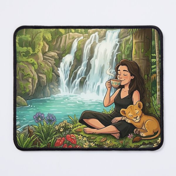 Item preview, Lady with Lion Cub designed and sold by WinnifredH.