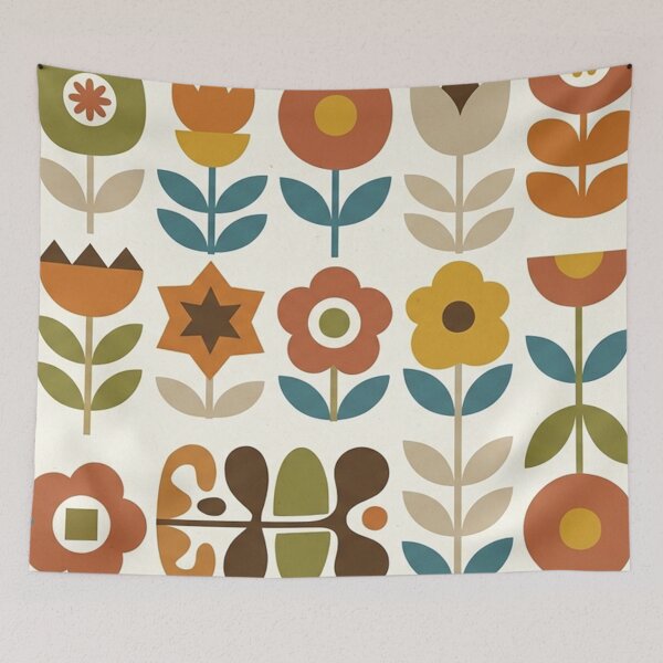 Item preview, Mid Century Modern Floral Pattern designed and sold by Owcomm.