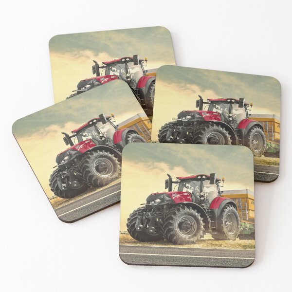 Item preview, Red Tractor in Field - Farmer Appreciation Art designed and sold by Pioneer Spirit Market.