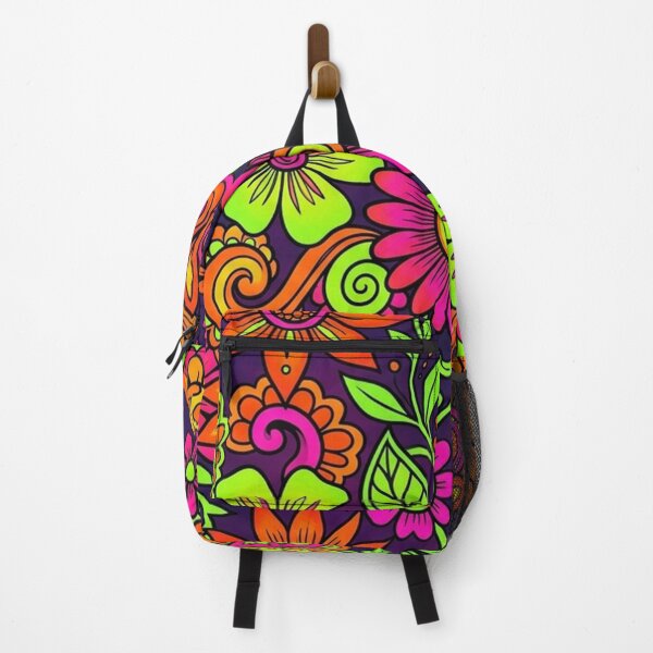 Item preview, Neon Flower Power Paisley Floral Pattern designed and sold by Owcomm.