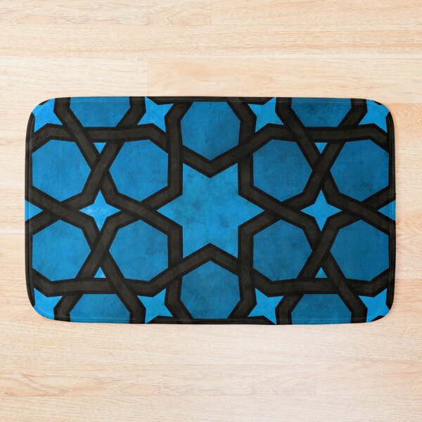 Item preview, Blue And Aqua Vintage Moroccan Star Pattern designed and sold by DEC02.