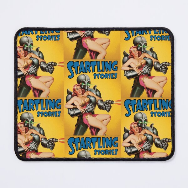 Item preview, Startling Stories: Classic 1950s Robot & Heroine Space Adventure Cover designed and sold by Analog Aura .