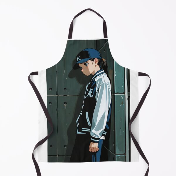 Item preview, Fashion - Man in Black Varsity Jacket Snapback Streetwear Anime Variant 6 designed and sold by AnimeShin.