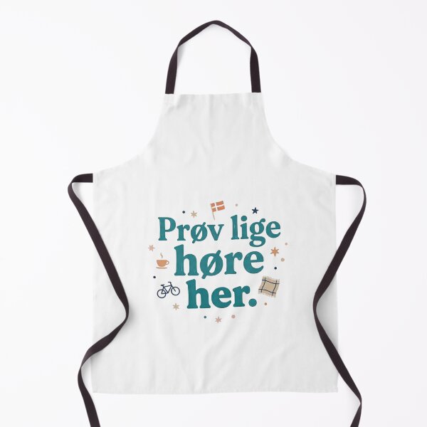Item preview, Prøv Lige Høre Her - Funny Danish Phrase Typography designed and sold by malenkaa1990.