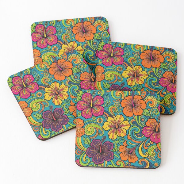 Item preview, Vibrant Tropical Hibiscus Floral Pattern designed and sold by Owcomm.