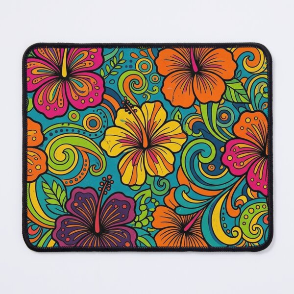 Item preview, Vibrant Tropical Hibiscus Floral Pattern designed and sold by Owcomm.