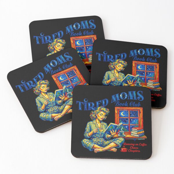 Item preview,  Tired Moms Book Club Night Reading designed and sold by TeeARTHY.
