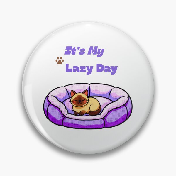 Item preview, It's My Lazy Day Pop-art Siamese Cat T-shirt Gifts  designed and sold by ZemVibe.