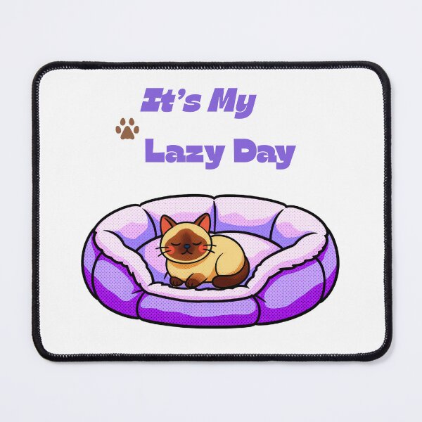 Item preview, It's My Lazy Day Pop-art Siamese Cat T-shirt Gifts designed and sold by ZemVibe.
