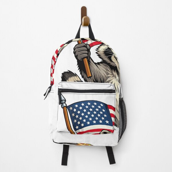 Item preview, Feral Patriotic Raccoon 4th Of July designed and sold by kamrankhan.