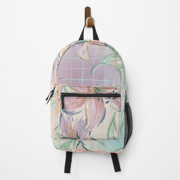 Item preview, Pastel Lily Grid Floral Pattern designed and sold by Owcomm.