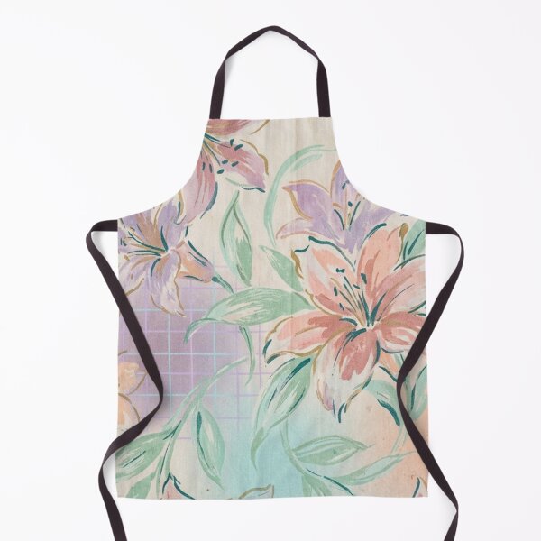 Item preview, Pastel Lily Grid Floral Pattern designed and sold by Owcomm.