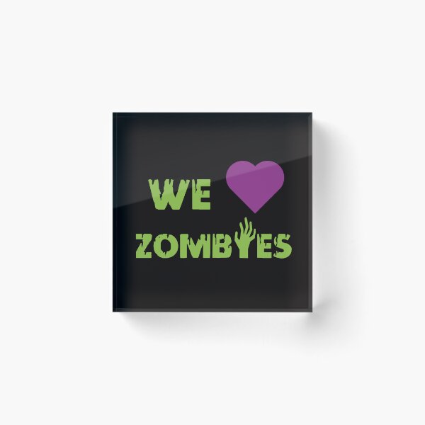 Item preview, We Love Zombies Horror Fan designed and sold by ElectroSphere46.