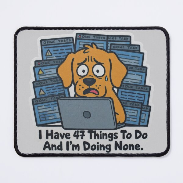 Item preview, I Have 47 Things To Do And I'm Doing None Dog Funny Design designed and sold by BooDesignStudio.