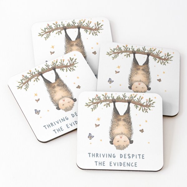 Item preview, Thriving Despite The Evidence Opossum Resilient Animal Lover Optimism designed and sold by RetroMini2026.
