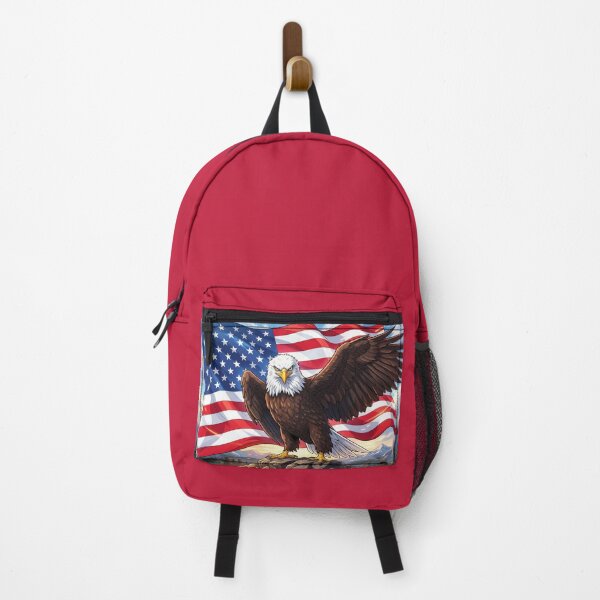 Item preview, Majestic American Eagle with USA Flag designed and sold by Sergio1106.