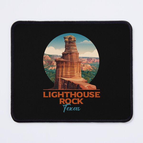 Item preview, Retro Texas Canyon Lighthouse Rock Illustration designed and sold by LinaValearte.