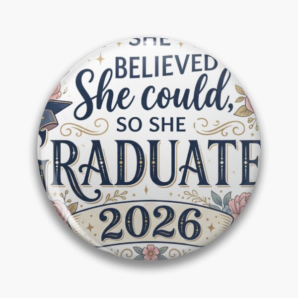 Item preview, Elegant Graduation Cap and Flowers Graphic - Class of 2026 Gift for Her designed and sold by mimouna00.