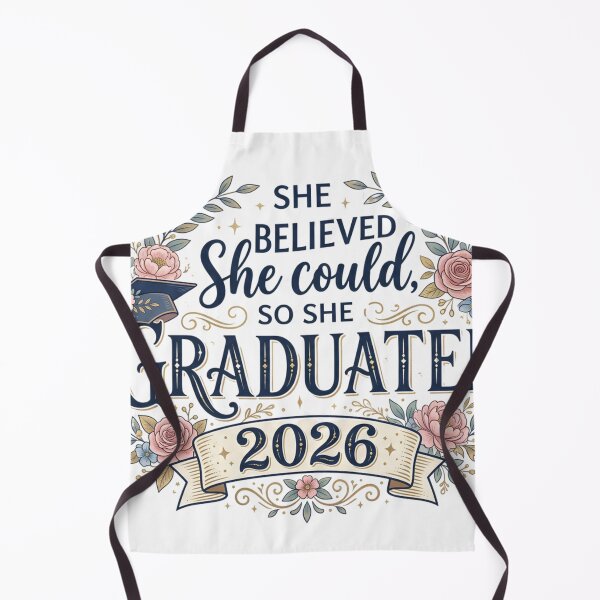 Item preview, Elegant Graduation Cap and Flowers Graphic - Class of 2026 Gift for Her designed and sold by mimouna00.