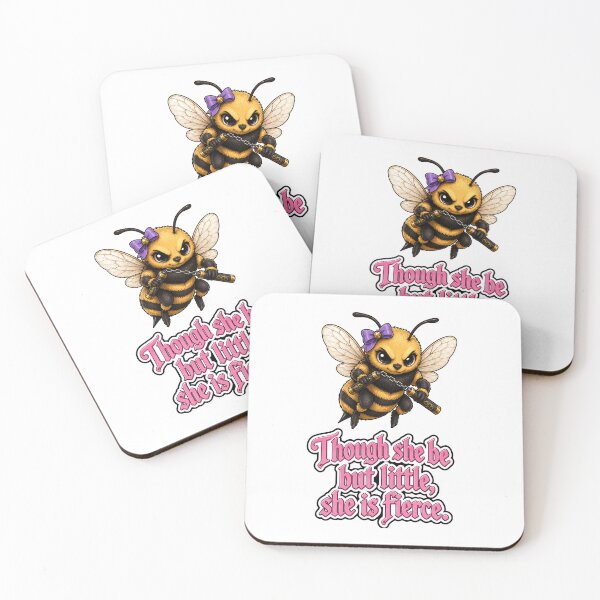 Item preview, Though she be little, she be fierce. bumble bee designed and sold by DaveNeurotic.
